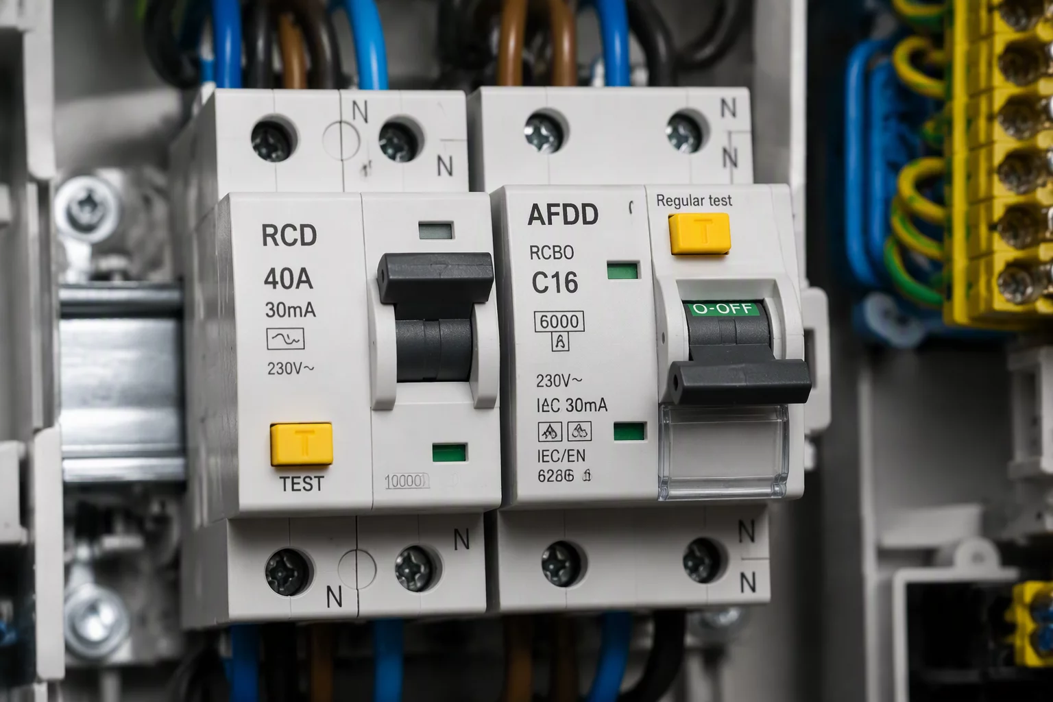 RCD and AFDD Installation